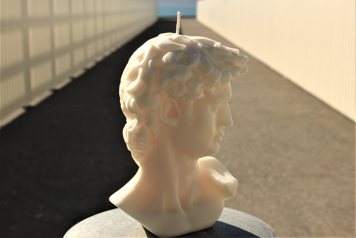 David by Michelangelo Sculpture Candle