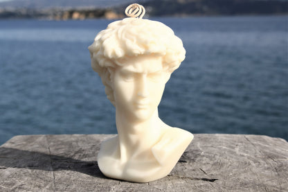 David by Michelangelo Sculpture Candle