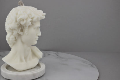 David by Michelangelo Sculpture Candle