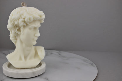 David by Michelangelo Sculpture Candle